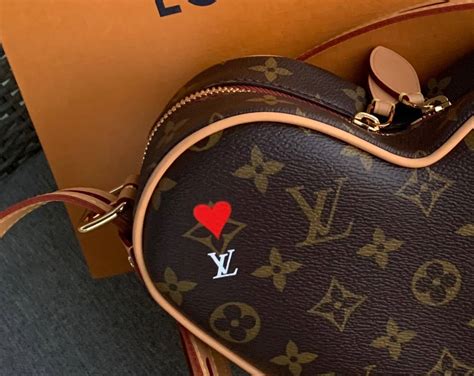 lv heart bag